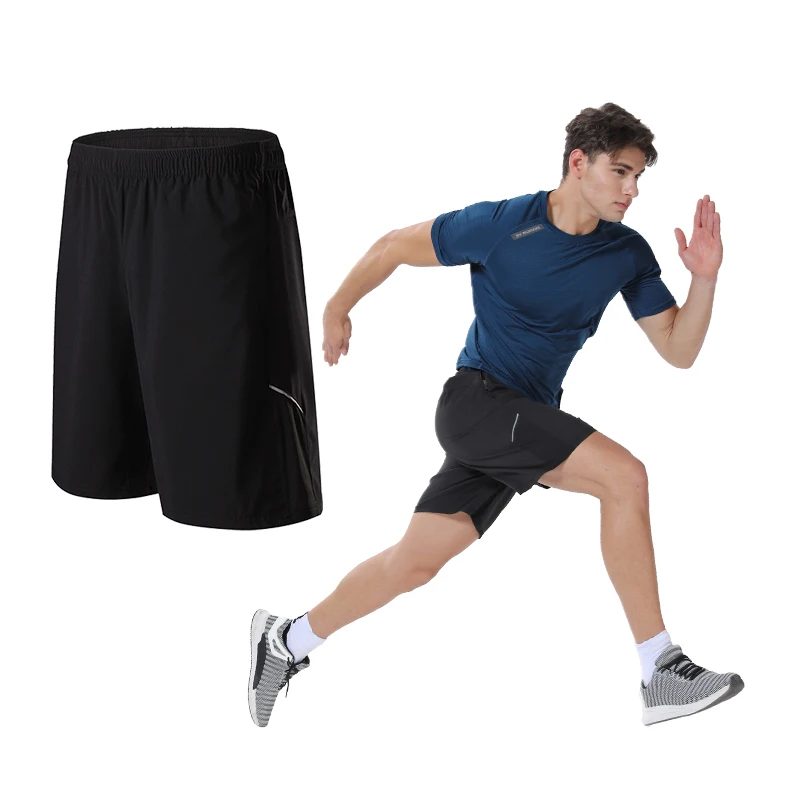 Running Shorts Men Sports Jogging Zipper Pockets Shorts Men's Basketball Fitness Training Quick Dry Short Pant