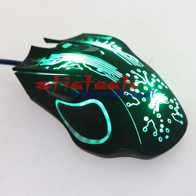 Dhl ИЛИ ems 200 шт. светодиодсветодиодный оптические 6 кнопок 6D|wired gaming mouse|gaming mousecomputer