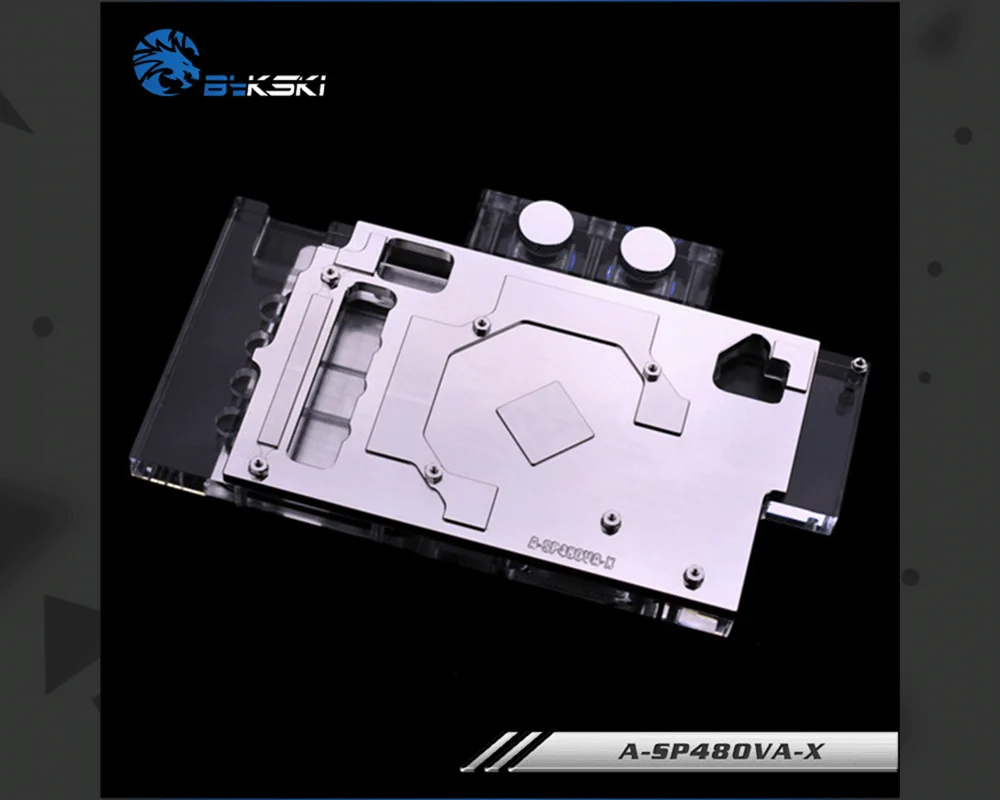 Bykski A-SP48OVA-X, полное покрытие видеокарты блок водяного охлаждения RGB/RBW для Sapphire RX480/470, импульсный RX580