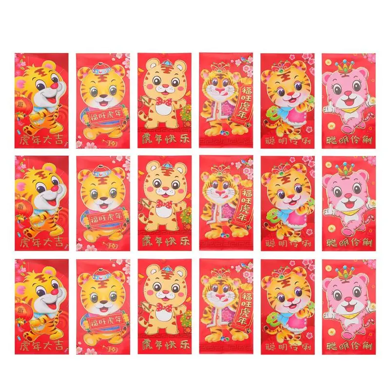 

Конверты бумажные красные для китайского Нового года, 60 шт.