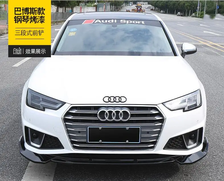 Для Audi A4 ABS задний бампер диффузор протектор для 2019-2020 корпус комплект передний