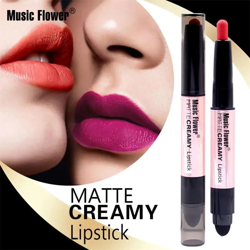 

Air Cushion Double-headed Lipstick Moisturizing Natural Long-lasting Waterproof Lipstick Shimmer Matte Lip Gloss Cosmetics