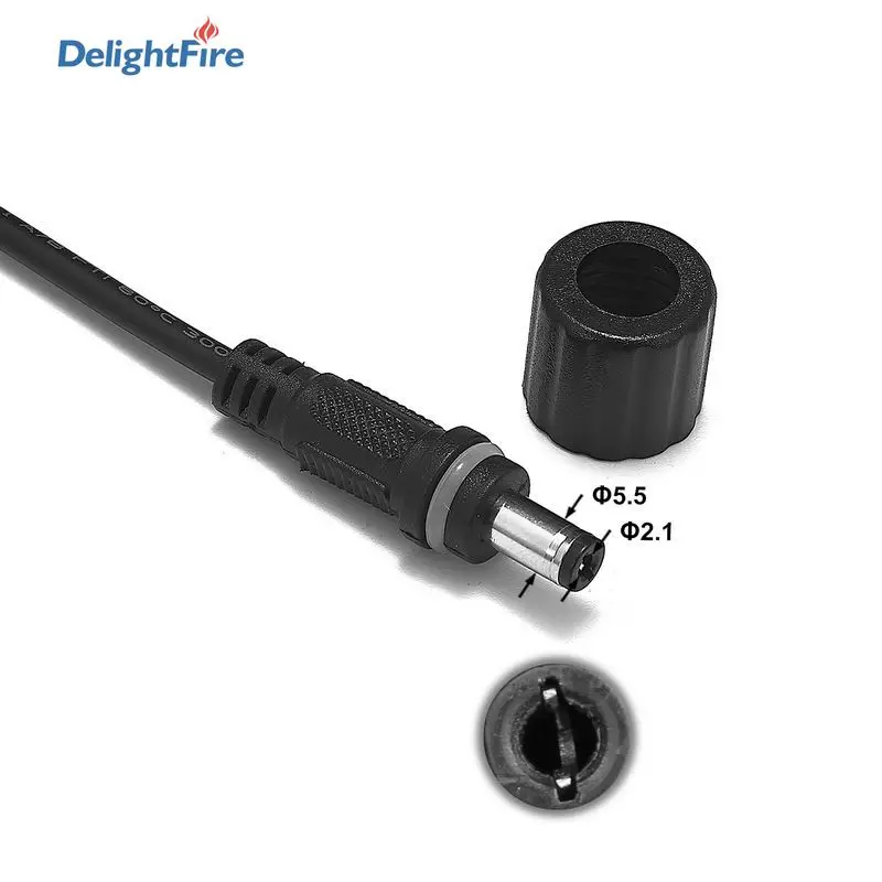 0 2 м 1 Мужской DC Мощность В комплект поставки входит адаптер кабель 5 5x2 мм Pigtail