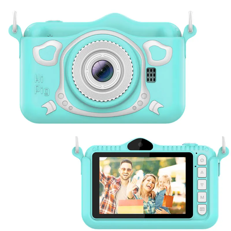 

Children's Digital Camera 3.5 inch HD Screen Front Rear Dual Cameras Cute Cartoon Toy Camera For Kids Gifts Photo Video Camera