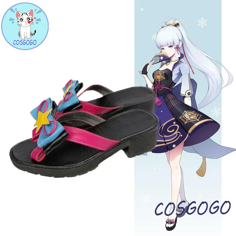 Игра Genshin Impact Kamisato Ayaka обувь для косплея карнавальные костюмы на Хэллоуин женские