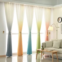 simple gradient blackout window curtains for living room bedroom custom made home decor kitchen cortinas