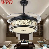 wpd ceiling fan light lamp without blade remote control modern simple creative led for home living room