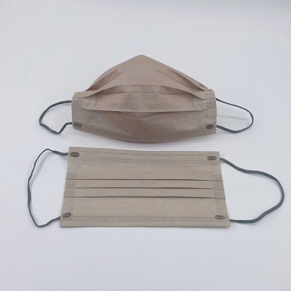 Взрослая одноразовая маска для рта сплошной цвет Morandi Face Cover Outdoor Dust Shield Mask Women 3Ply