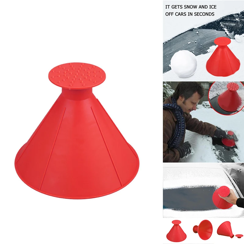 

Magic Car Ice Scraper Auto Car Window Cone Scraper Windshield Funnel Snow Remover Deicer Deicing Tool
