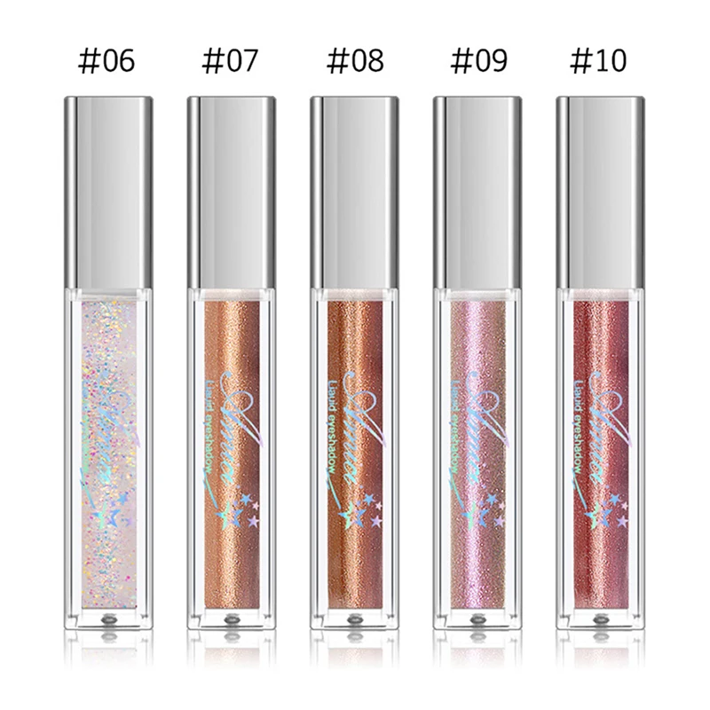 8 цветов жидкие блестящие тени для век Карандаш мерцающие сказочные