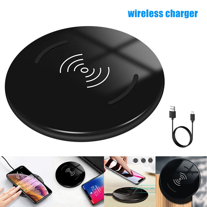 15W Wireless Charger Intelligent Induction Fast Charging Round Mount for Smartphone OD889 | Электроника
