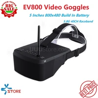 ev800 5 inches 800x480 fpv video goggles 5 8g 40ch raceband auto searching build in battery for fpv drones