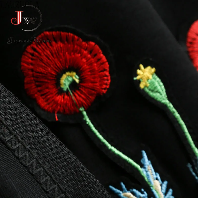 С цветочным рисунком платье с длинными рукавами и вышивкой Женская обувь для