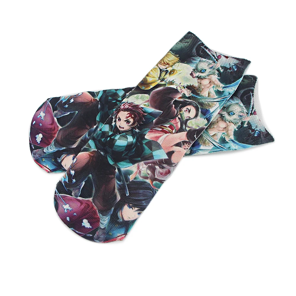

ZF1872 1pair Fashion Anime Demon Slayer Personality Funny Anime Socks Fashion Cartoon Comfortable Unisex Sock