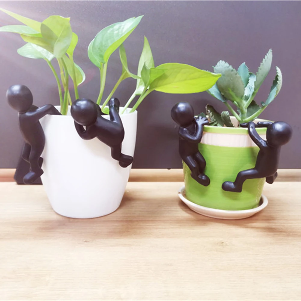 Горшечные украшения для горшечных растений Забавный цилиндр скалолазания