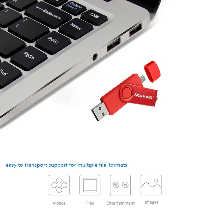Вращающаяся умная OTG usb флэш накопитель 128 Гб 64 ГБ 32 оперативной памяти 16