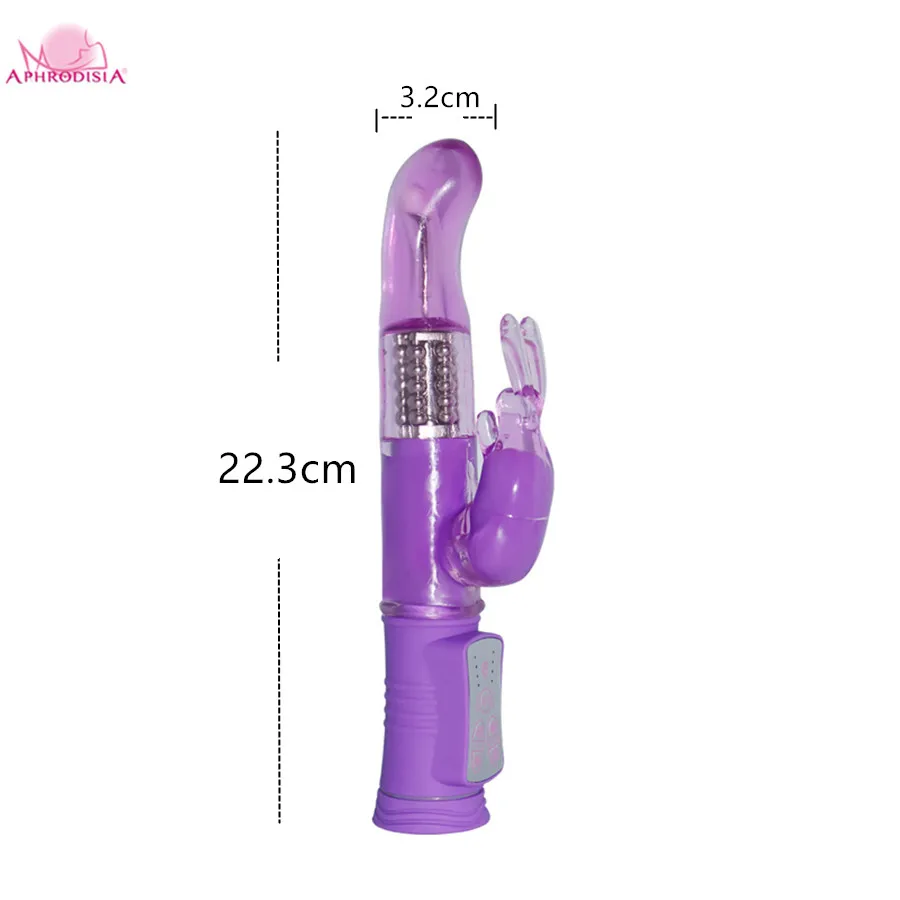 APHRODISIA 8 режимов МОЩНАЯ ВИБРАЦИЯ + вращение супер кролик вибратор Стимулятор