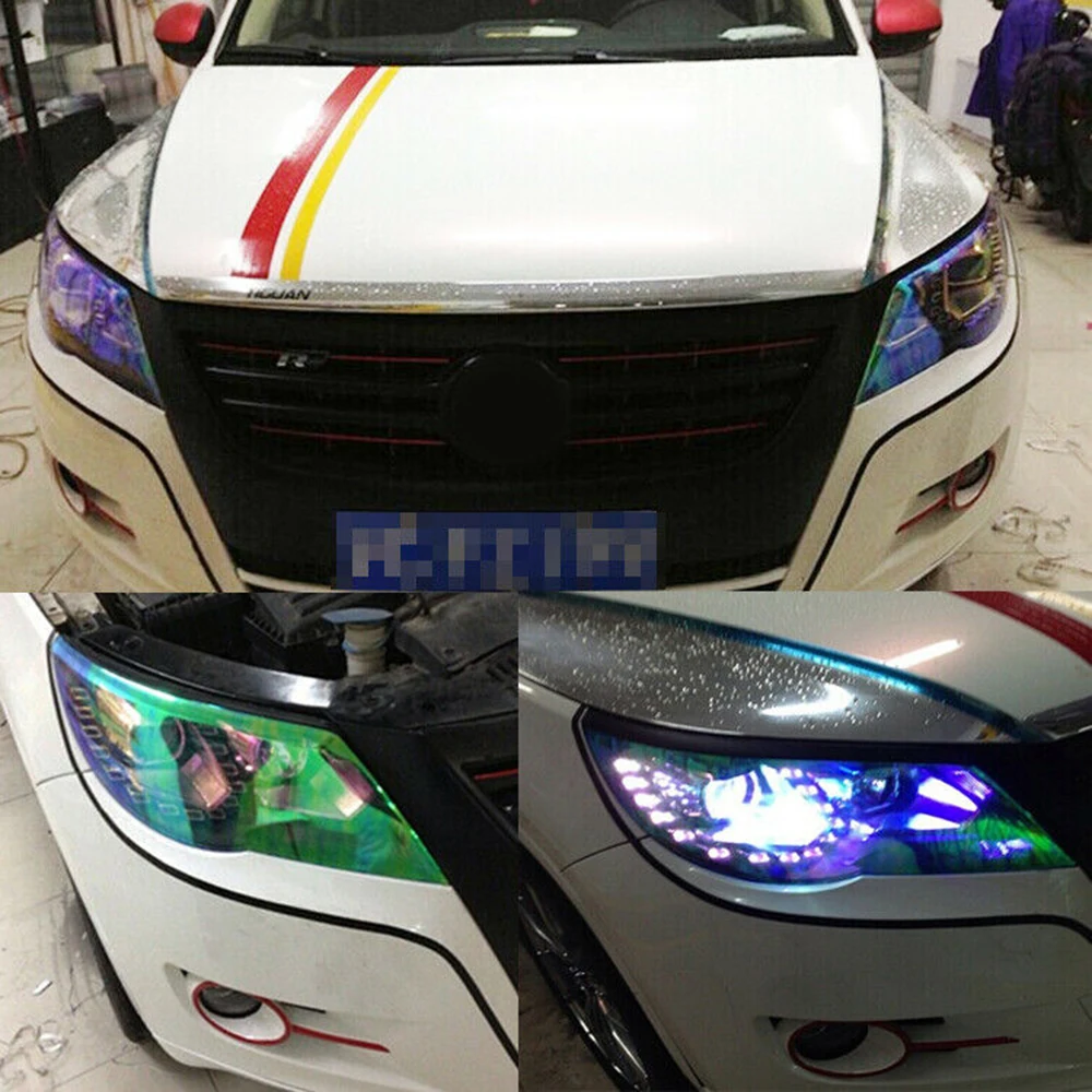 1 Roll Fog light film 12 x48inch Auto Chameleon Headlight Glossy Parts 1 Roll Fog light film 12 x48inch Auto Chameleon Headlight Glossy Parts