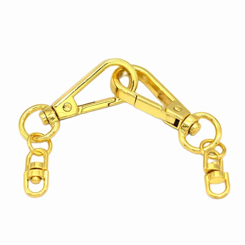 Поворотные застежки 2 дюйма Золотое овальное кольцо с брелоком поворотные крючки