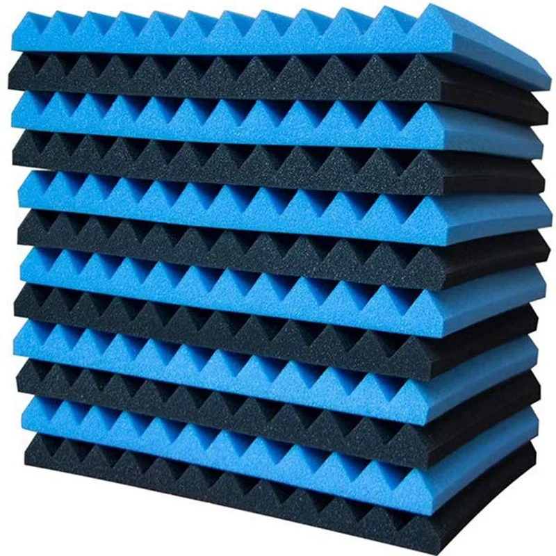 Acoustic Foam Board Studio Wedge Tile Soundproof Pyramid Treatment Wall Panel 2.5 x 30 cm |