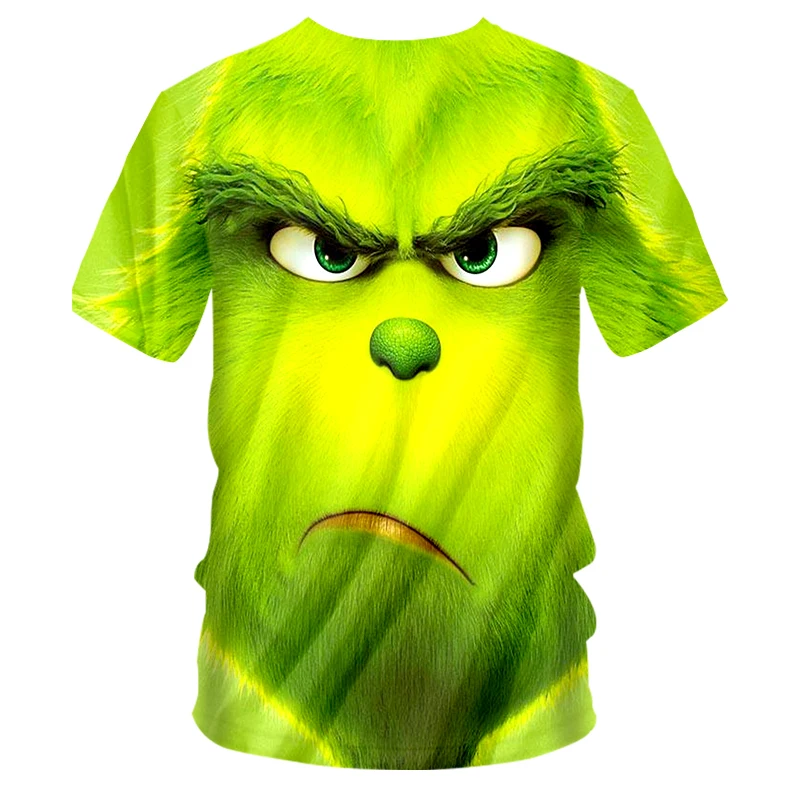 OGKB New 2019 summer Fashion Men / Women movie Green monster V-neck t shirt Anime 3D Printed casual T shirts | Мужская одежда
