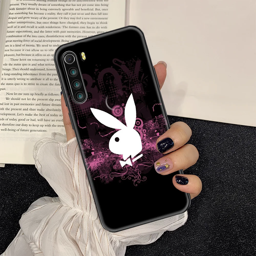 

Playboys brand Phone case For Xiaomi Redmi Note 7 7A 8 8T 9 9A 9S 10 K30 Pro Ultra black art coque luxury cell cover painting