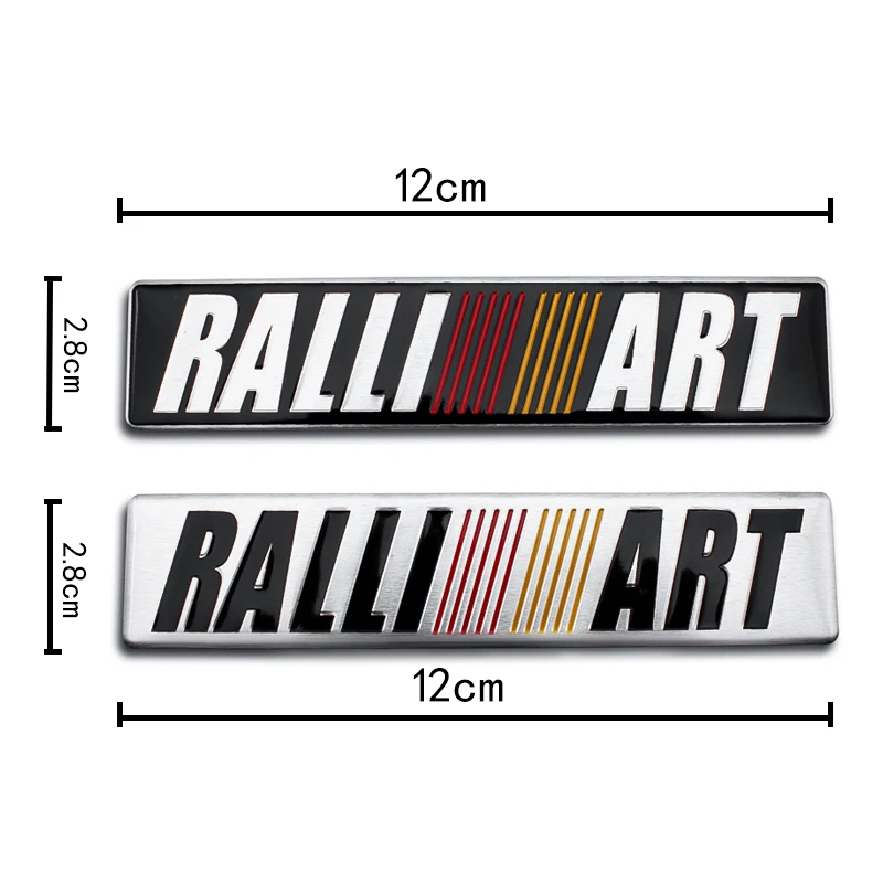 3d эмблема RALLIART из алюминиевого сплава наклейка для Mitsubishi ralliart Lancer 9 10 Asx Outlander 3 Pajero