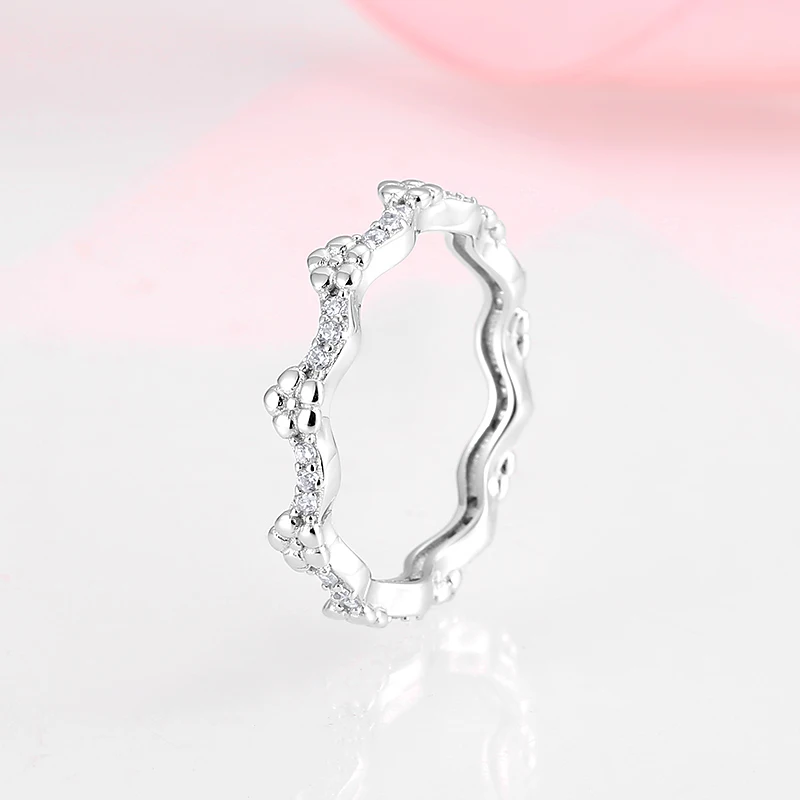 Женское кольцо из серебра 925 пробы обручальное с фианитом | Украшения и