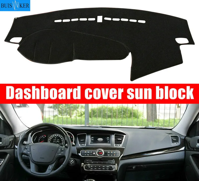 

For Kia Cadenza K7 Car Dashboard Cover 2010 2011 2012 2013 2014 2015 2016 Dash Mat Pad Carpet Dashmat Sun Shade Pad Car Styling