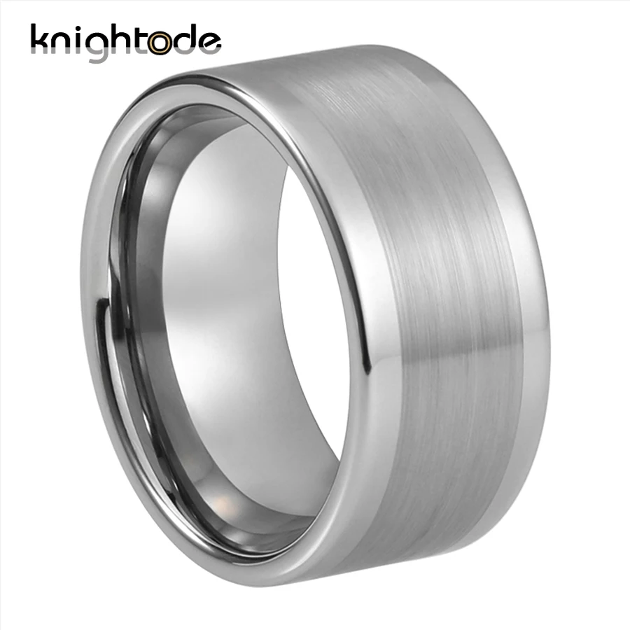 12 мм мужское кольцо из карбида вольфрама для большого пальца обручальные кольца