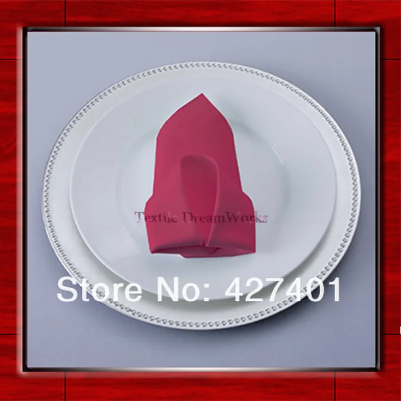 

100% Polyester Plain Table Hotel Diner Napkin Handkerchief Banquet Wedding Event Party Home Decorations