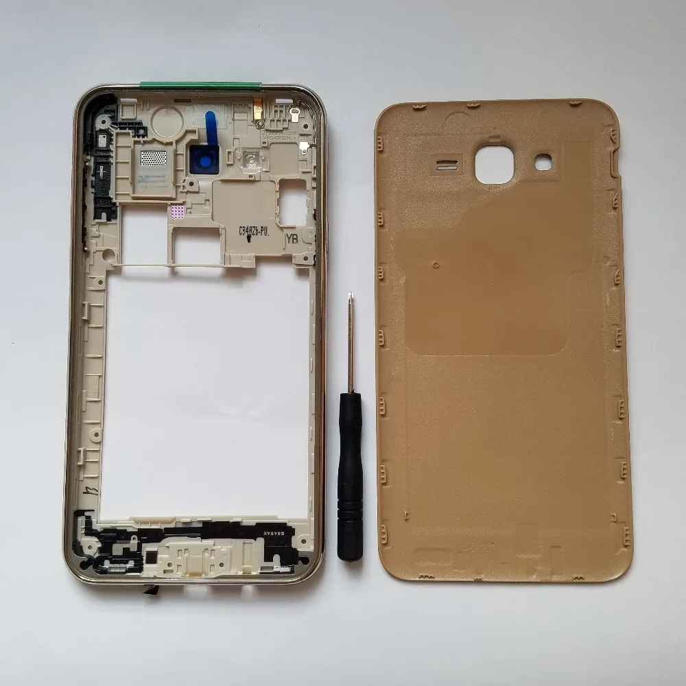 Оригинальный Корпус для телефона Samsung Galaxy J7 Neo J701 J701F J701M задняя крышка средней