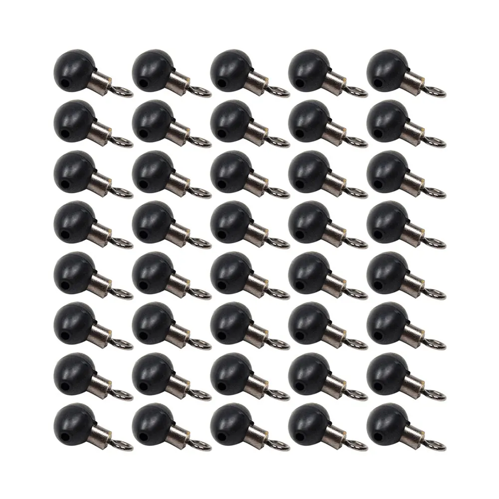 

10/20/30/40Pcs Stainless Steel Fishing Tackle Zip Slider Beads Swivels Pulley Clip Line Rigs