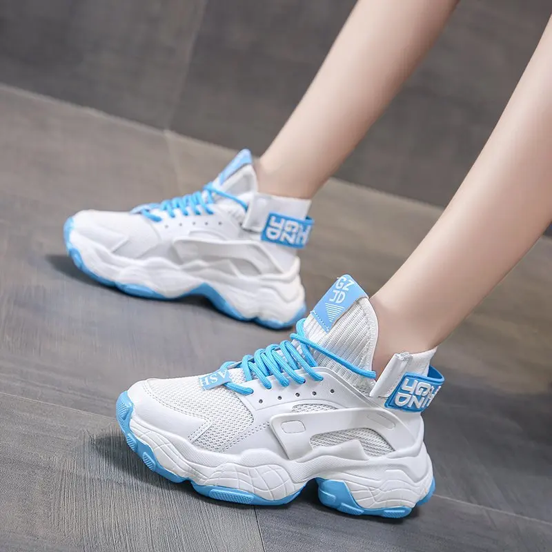 2020 высокие носки Дышащие кроссовки Сезон осень-весна Женская обувь из