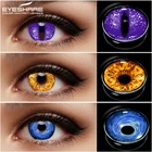 Цветные контактные линзы EYESHARE для глаз Аниме Косплей цветные линзы ed синие желтые многоцветные контактные линзы ed линзы Красота Макияж