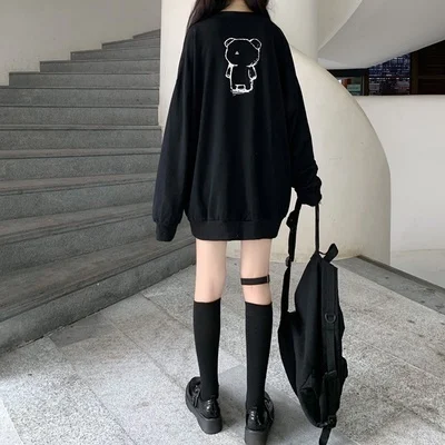 

Осень 2021 корейский стиль свободный и ленивый стиль средней длины