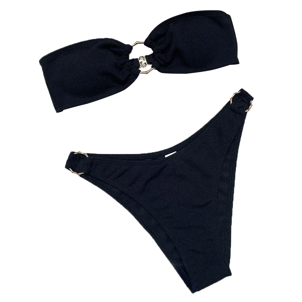 

Women's Bikini Set Swimsuit Two Piece Filled Bra Swimwear Beachwear Beach Sandy Beach High Quality Bikini Swimsuit Badpak Dames