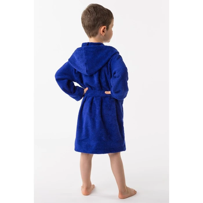 Халат махровый детский Рыцарь размер 30 цвет синий 340 г/м² хл. 100% с AIRO | Мать и