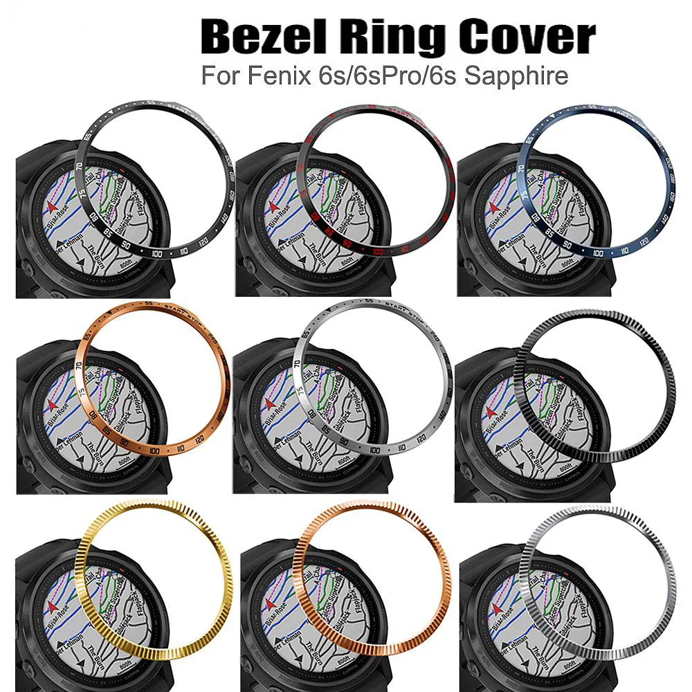 

Bezel Ring Styling Frame Case for Garmin Fenix 6S 6SPro sapphire Smart Watch Stainless Steel Cover Anti-scratch Ring Accessories