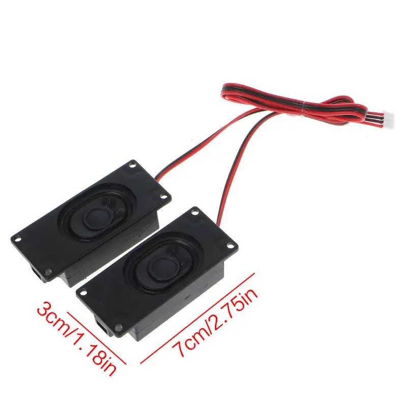 

2Pcs 3070 Advertising LCD TV Speakers Loudspeaker 4 Ohm 3W Rectangle Speaker New