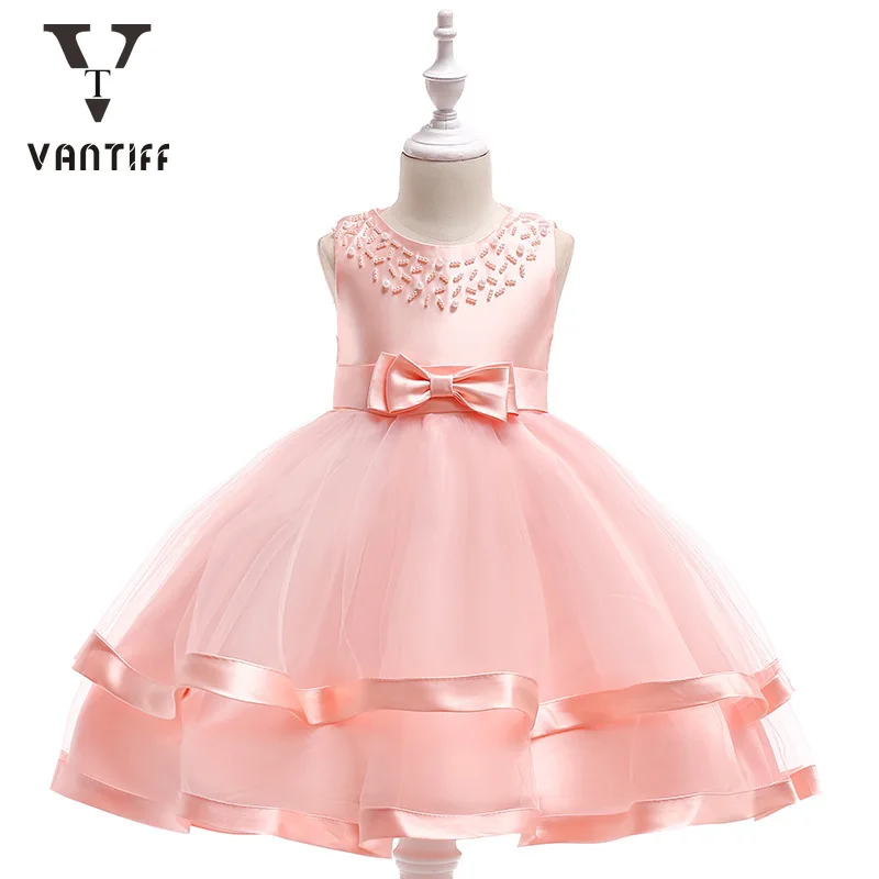 

2021 Princess Dress Girl Wedding Dress Cake Puff Skirt Children Performance Dress For Girl Christmas Halloween Party Cute Skirt
