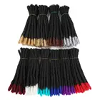 10-дюймовые короткие искусственные косички для волос, шелковистые пряди, синтетическое искусственное наращивание волос для черных женщин