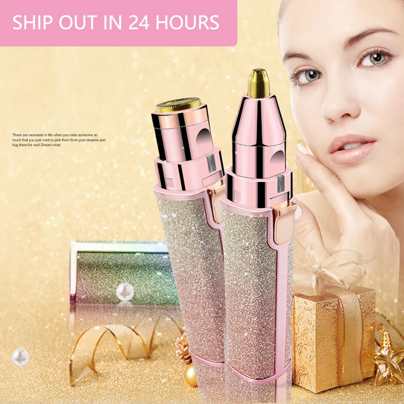 Электрический эпилятор для волос на лице удаления бритва бровей мини мгновенный