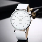 Простые стильные белые кожаные часы, женские модные часы, минималистичные Женские повседневные наручные часы, женские кварцевые часы, женские часы 2019