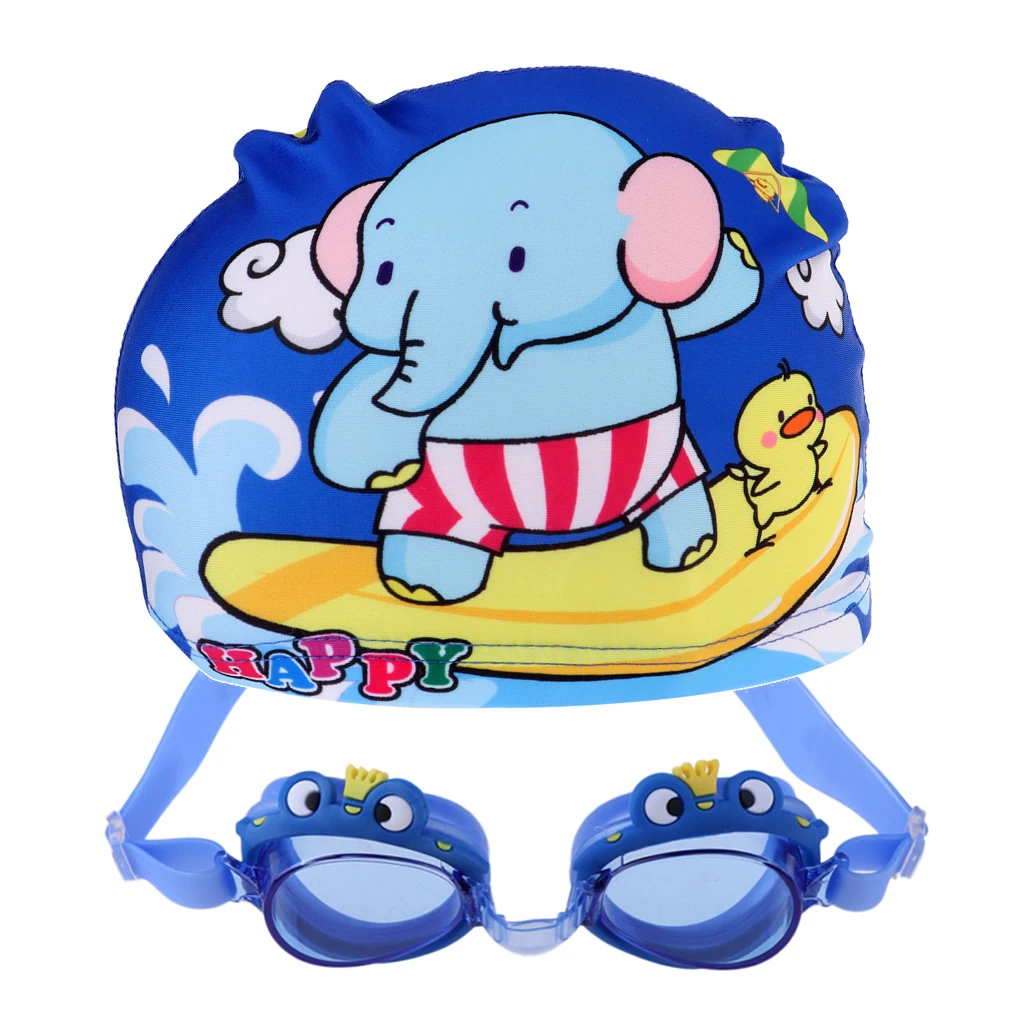 Противотуманные плавательные очки От 4 до 12 лет + Милая шапочка для плавания