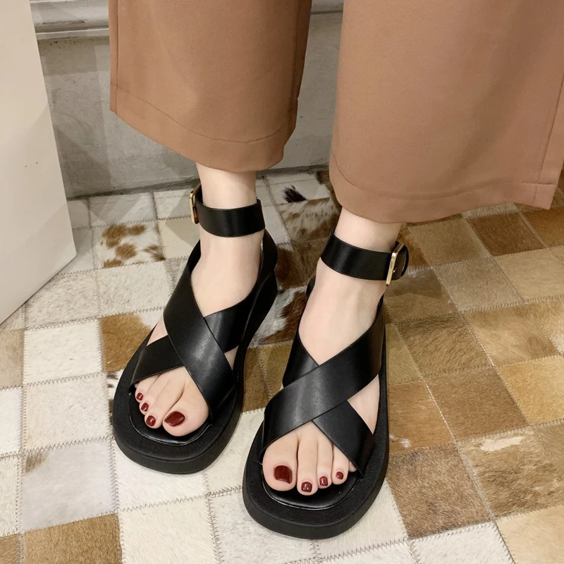 

Женские летние сандалии на каблуке 3 см, модель 2021 года, модные сандалии, Нескользящие базовые сандалии