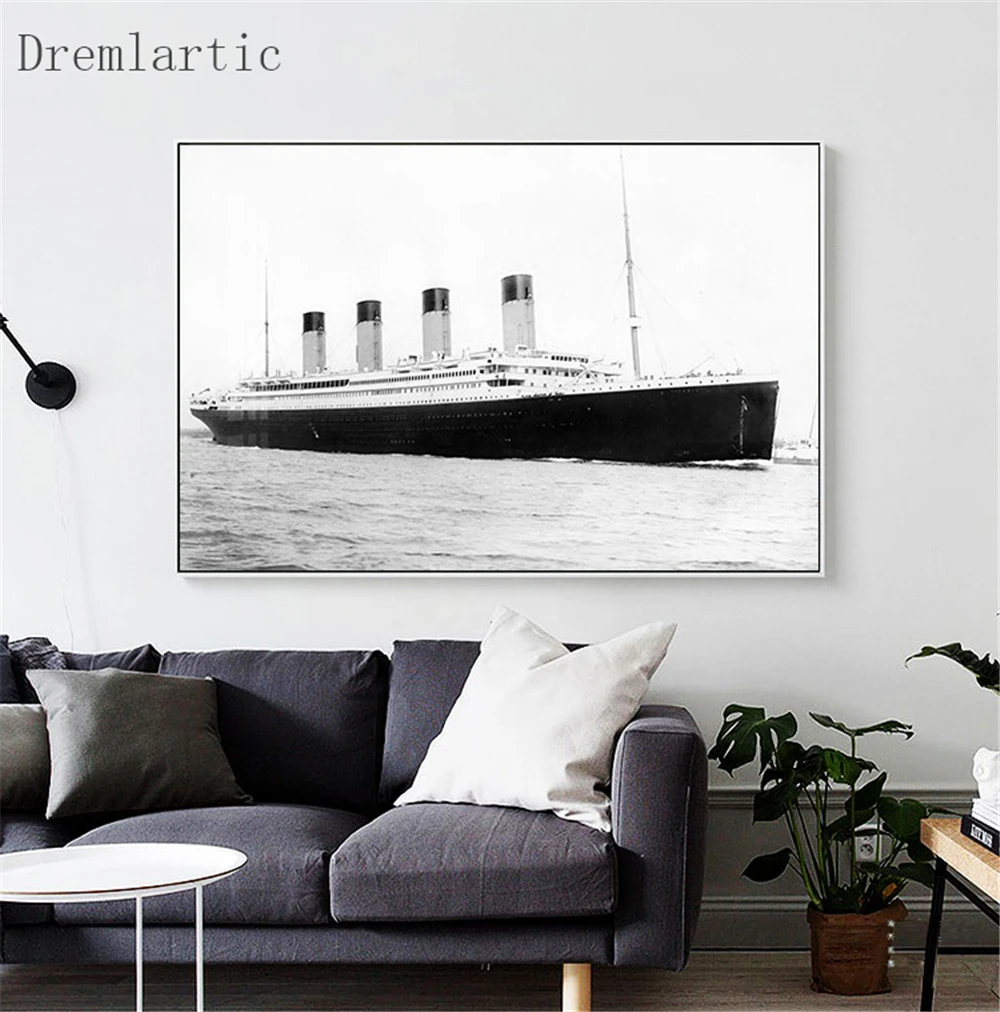 Холст шелковая ткань Титаник домашний декор плакат креативная роспись Ar tPrint