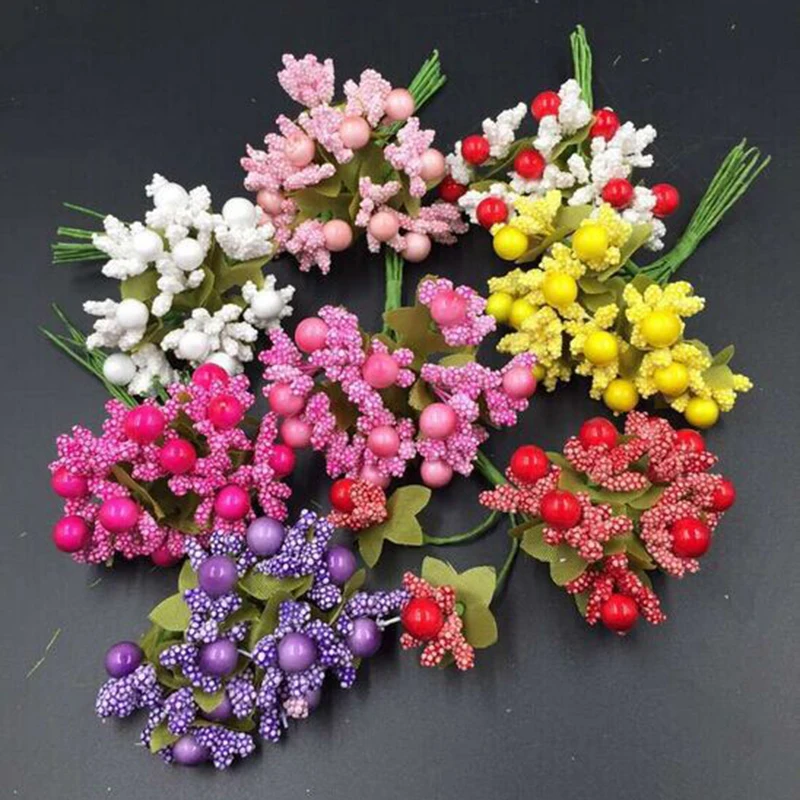 12 шт./лот искусственные стебли из тутового дерева для венка свадебный венок