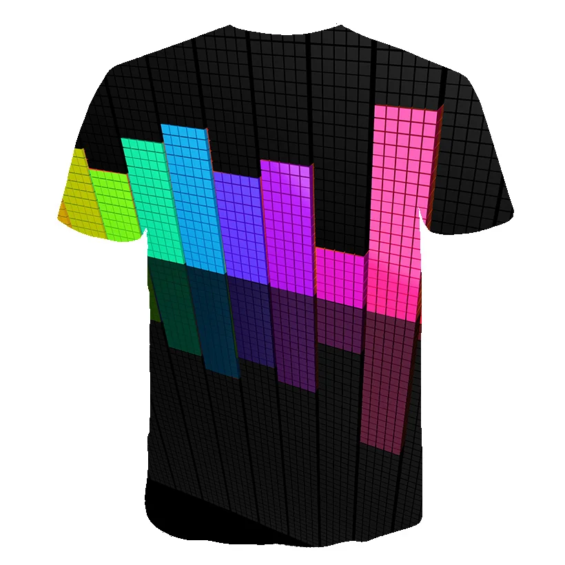 

2021 new Fashion Children's T-shirts Beautiful Colorful Tops 3D Printed Short-Sleeved Summer Round Neck shirtsTrendy Streetwear