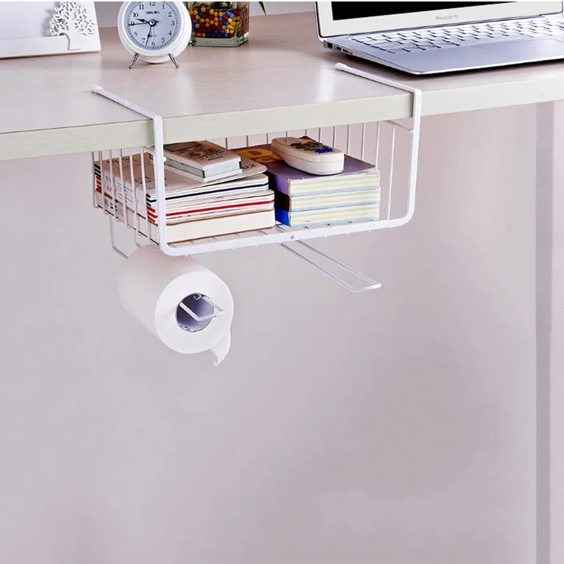 Металлическая стойка для хранения бумажных полотенец держатель кухонного шкафа